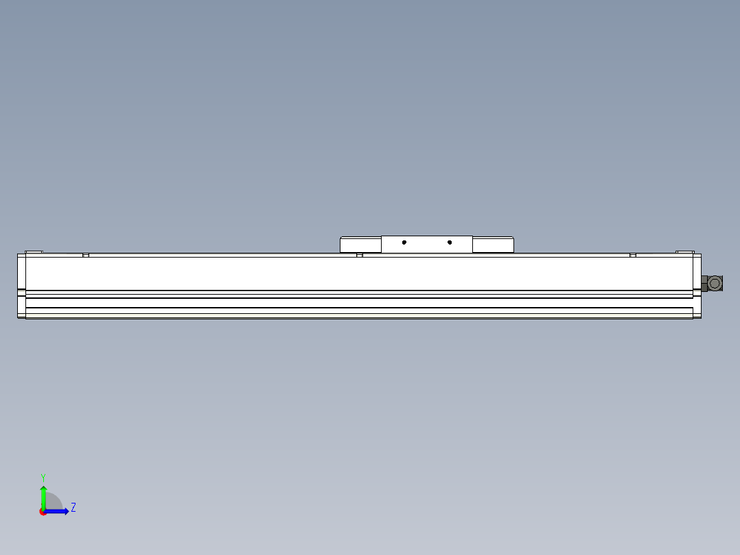 Toyo东佑达直线模组-ECH14-300-M+煞車左视图