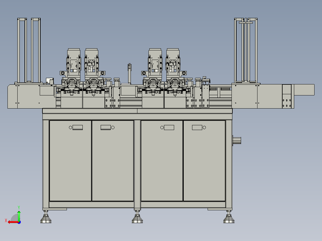 自动化卡片洗槽机后视图