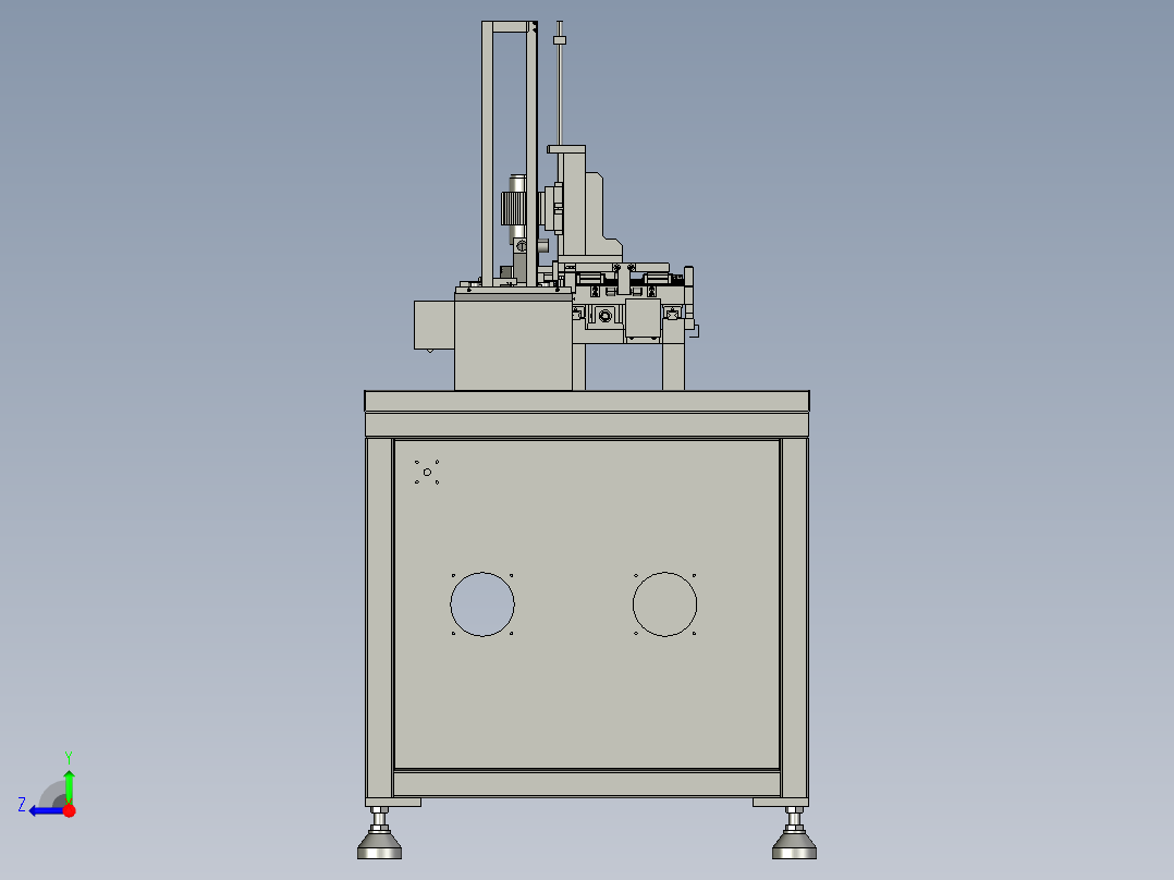 自动化卡片洗槽机右视图