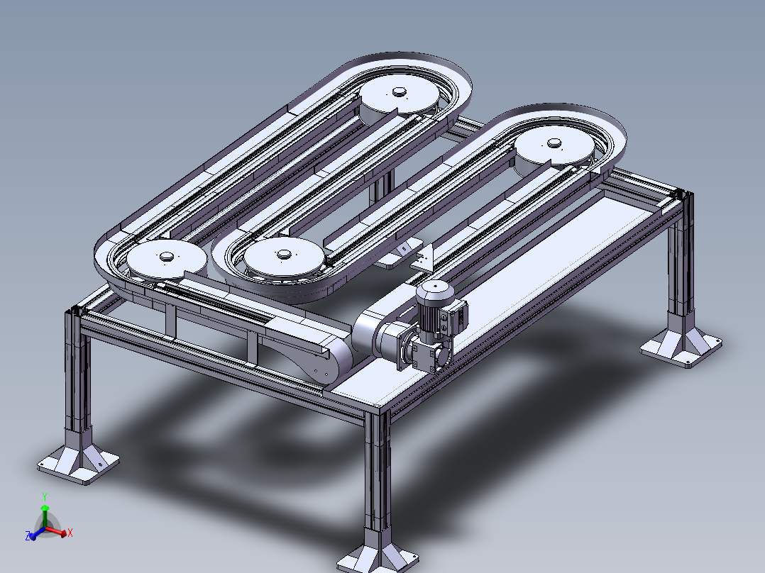 B89-输送链板线 s型输送线