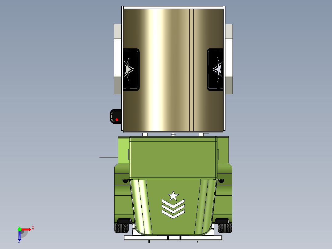 47-老式J用卡车 3d模型图纸俯视图