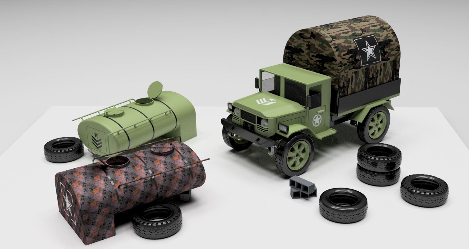47-老式J用卡车 3d模型图纸