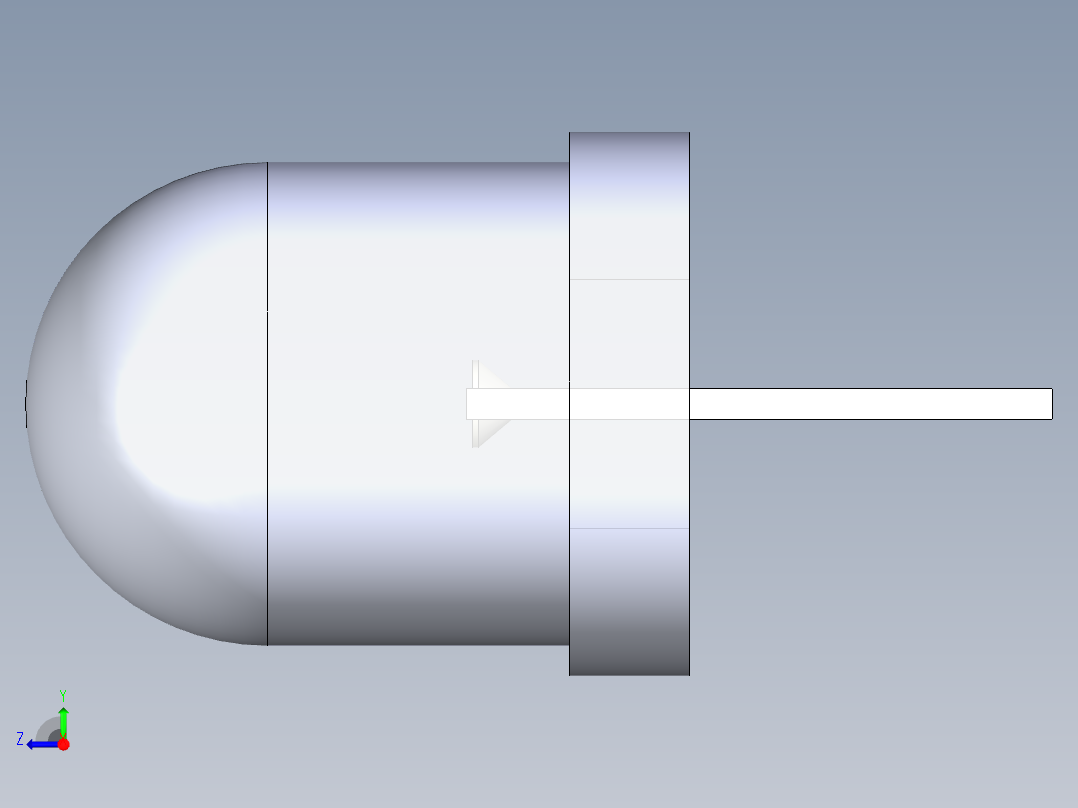 LED_Round_Clear_D8.0mm右视图