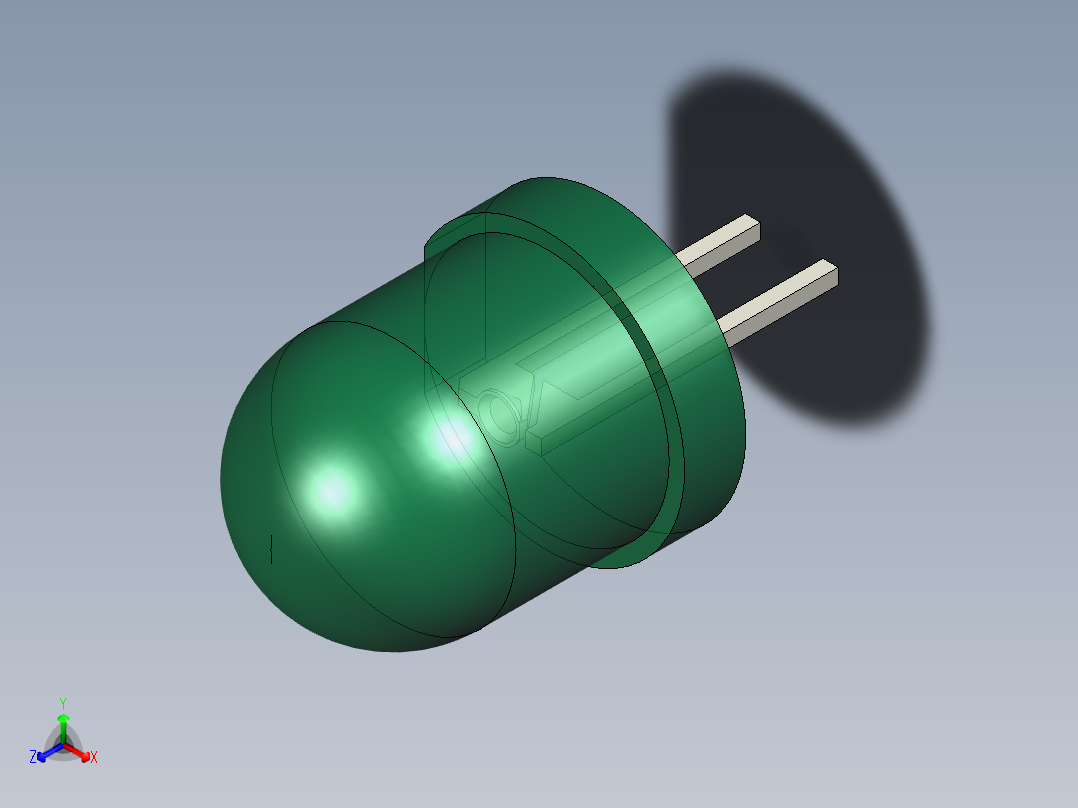 LED_Round_Green1_D8.0mm主视图