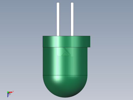 LED_Round_Green1_D8.0mm俯视缩略图