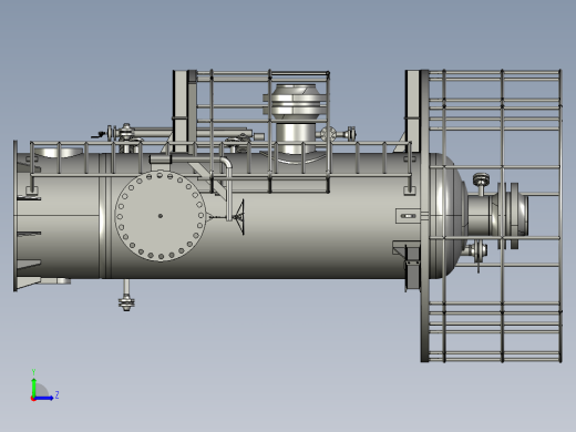 储罐分离器压力容器过滤器夯实罐左视缩略图