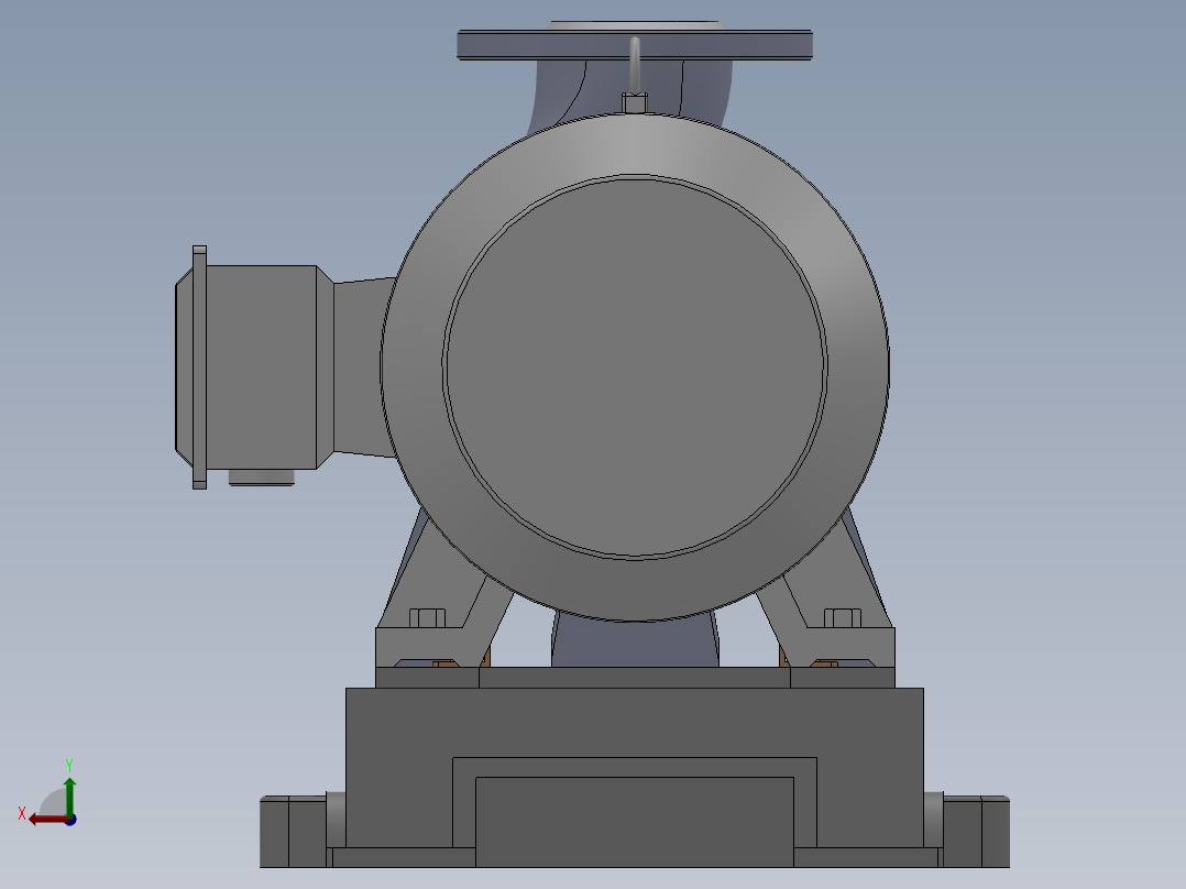 IHF型氟塑料合金离心泵[IHF80-65-160]后视图