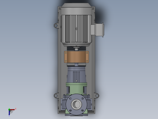 IHF型氟塑料合金离心泵[IHF80-65-160]俯视缩略图