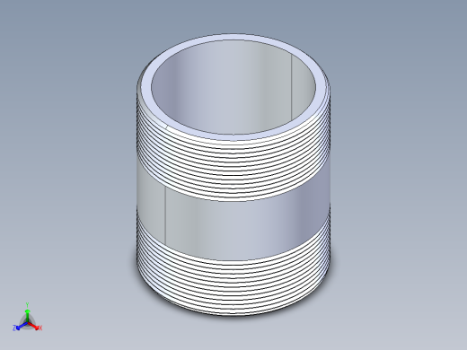 CPVC管件33-Sch80_Nipple_MPTxMPT_9861-425_4in x 5in正等轴测缩略图