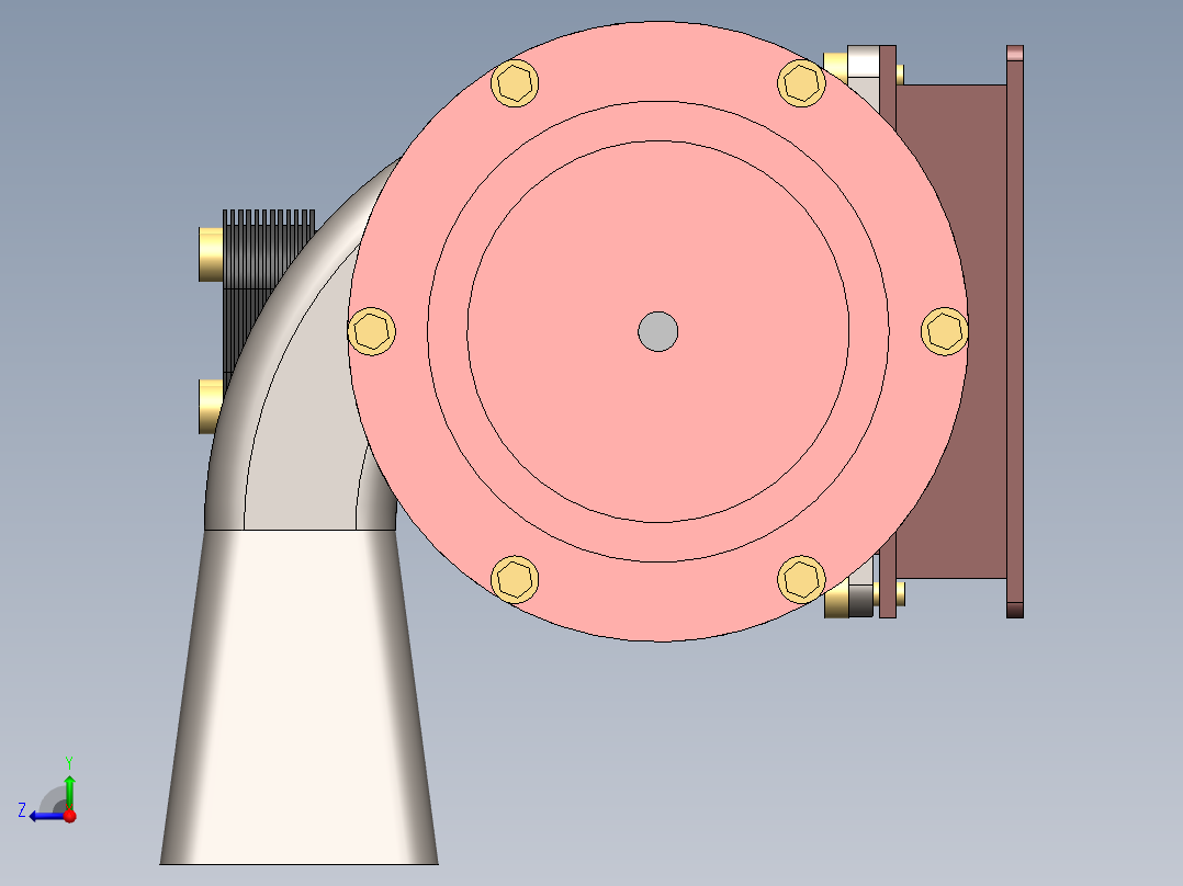 发动机鼓风机总成2右视图