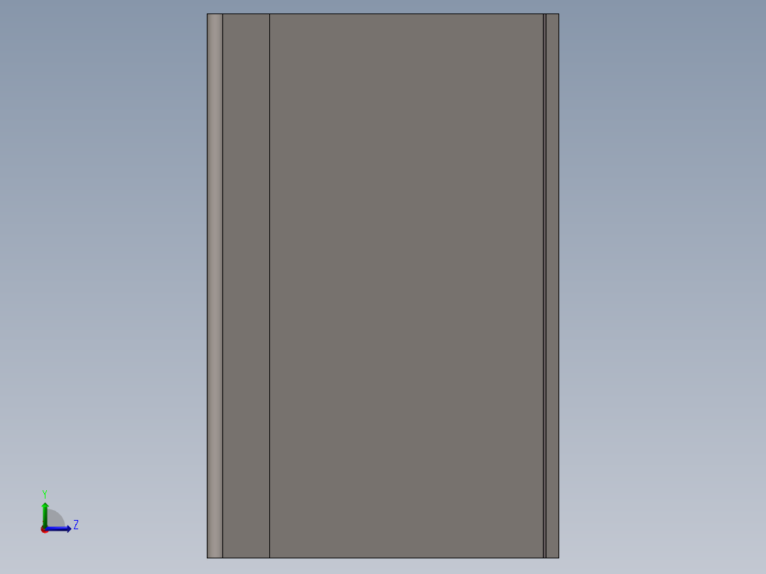电动滑台模组TA+MTG45安装螺母左视图