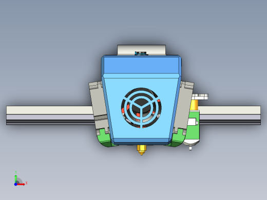Creality Ender 7 X3d打印机打印头前视缩略图