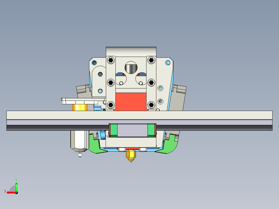 Creality Ender 7 X3d打印机打印头后视图