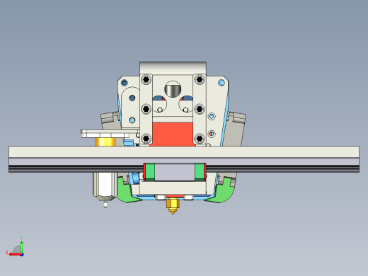 Creality Ender 7 X3d打印机打印头后视缩略图