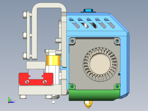 Creality Ender 7 X3d打印机打印头左视缩略图