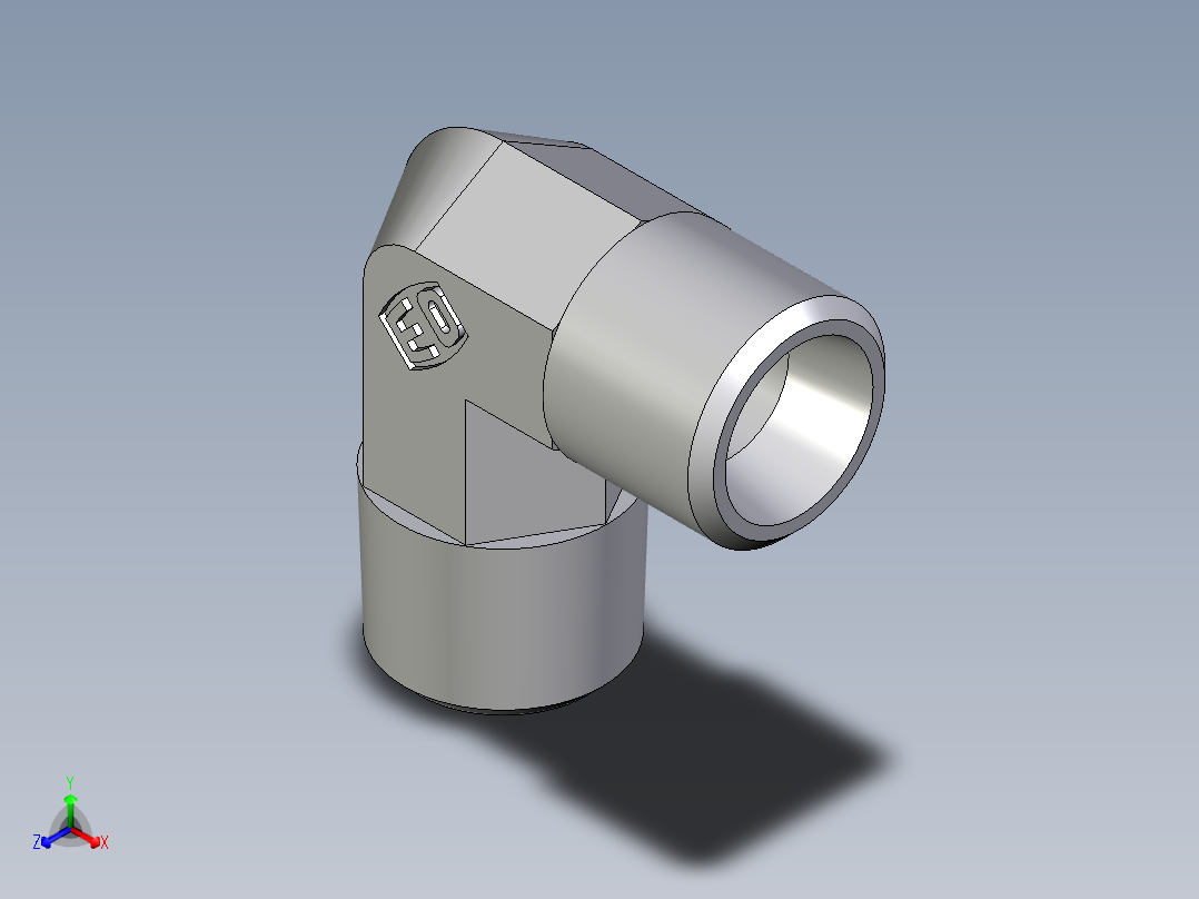 卡套式工业通用硬管接头EO_Male_stud_elbow_WE06LLM71X主视图