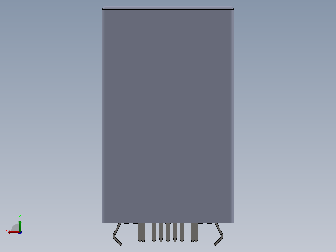 Rj45双usb组件后视图