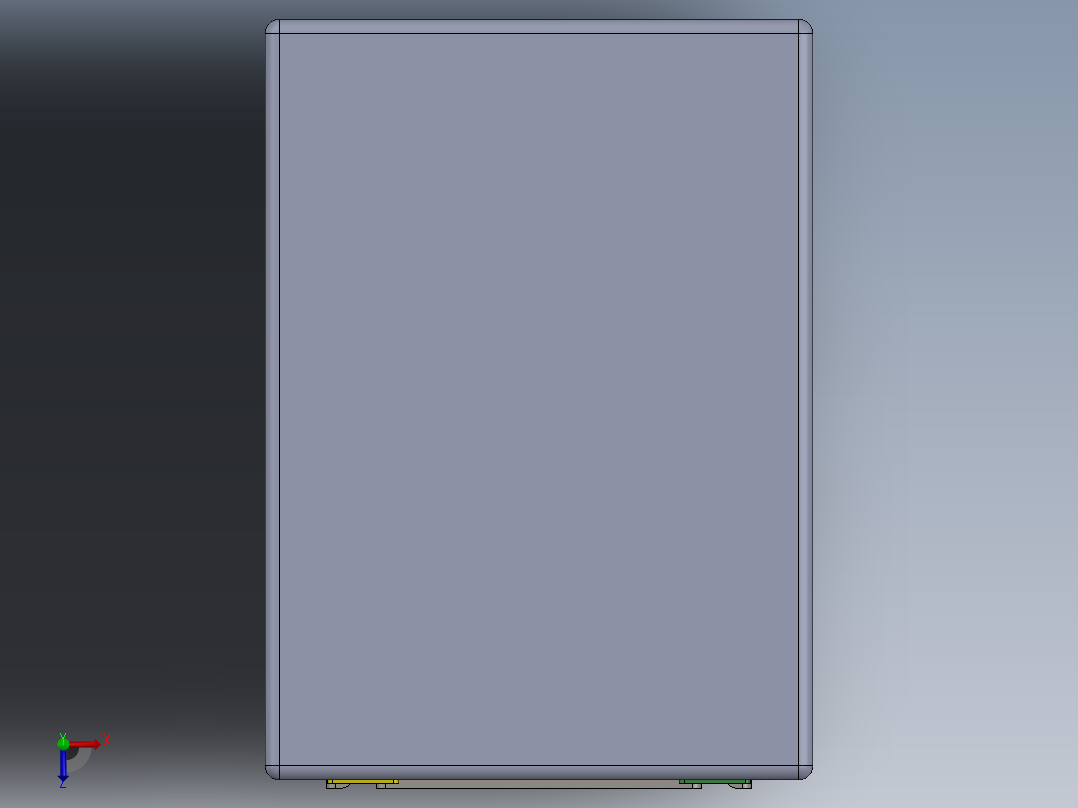 Rj45双usb组件俯视图