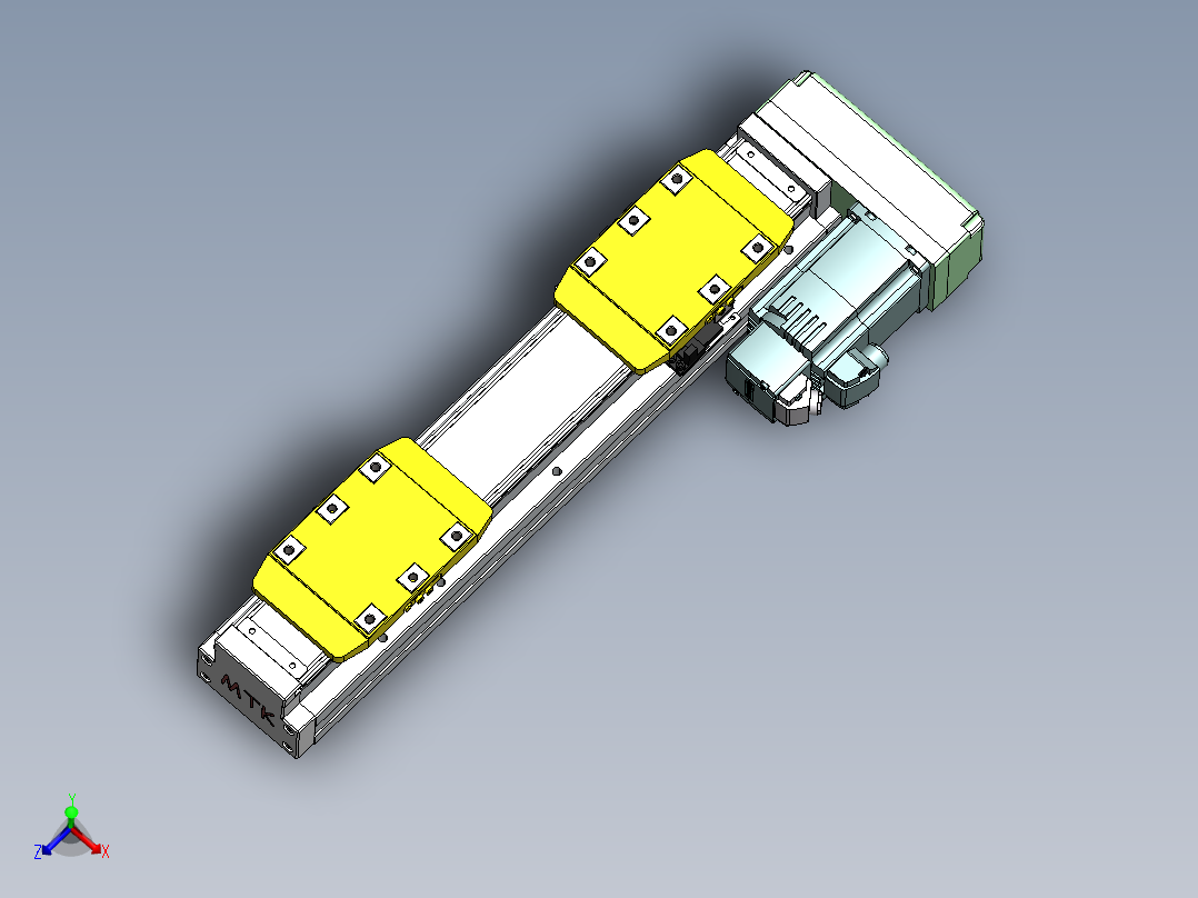 GTH内嵌丝杆全封闭GTH8S-BR-400W主视图