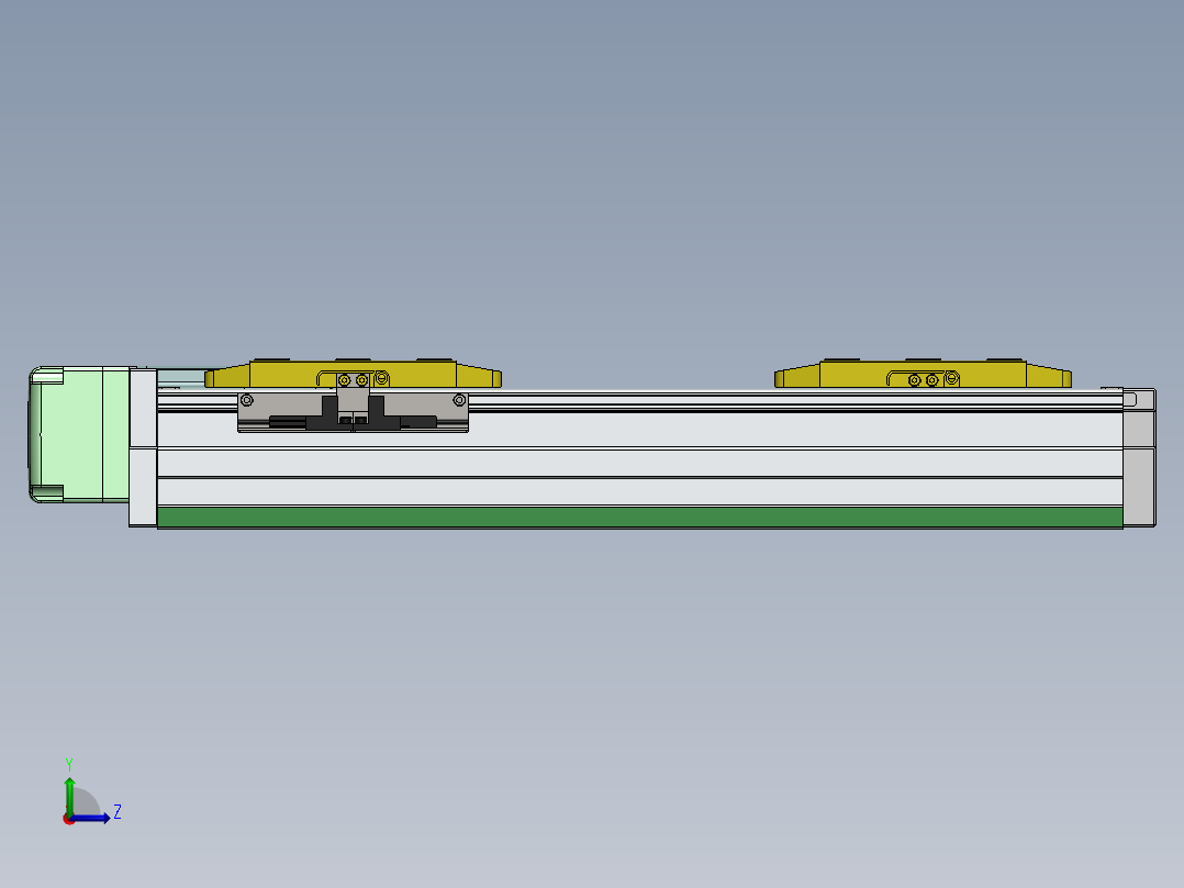 GTH内嵌丝杆全封闭GTH8S-BR-400W左视图