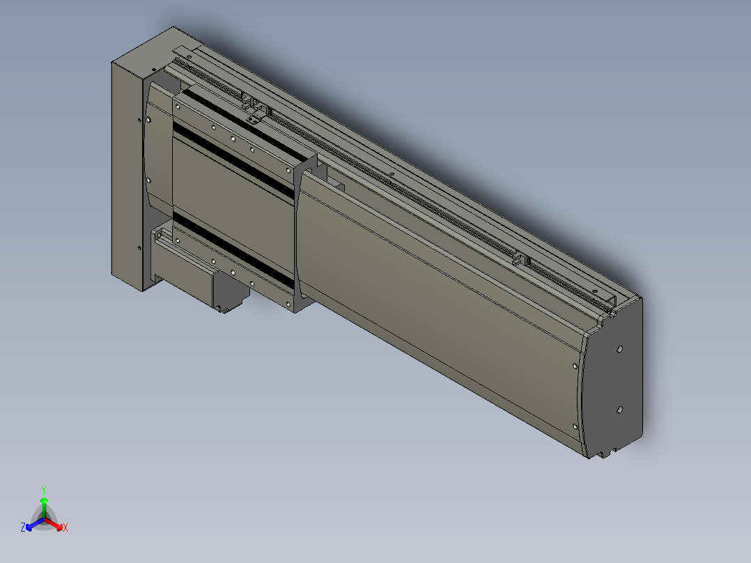 VF丝杆传动-一般环境VF22-S450-BL主视图