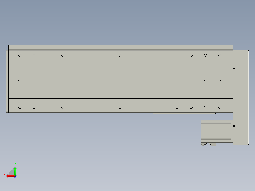 VF丝杆传动-一般环境VF22-S450-BL后视图
