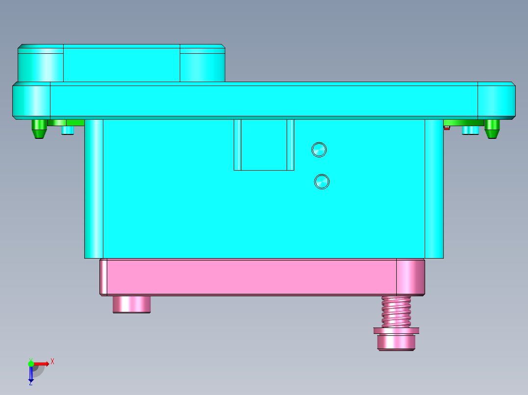 编码器焊接工装俯视图