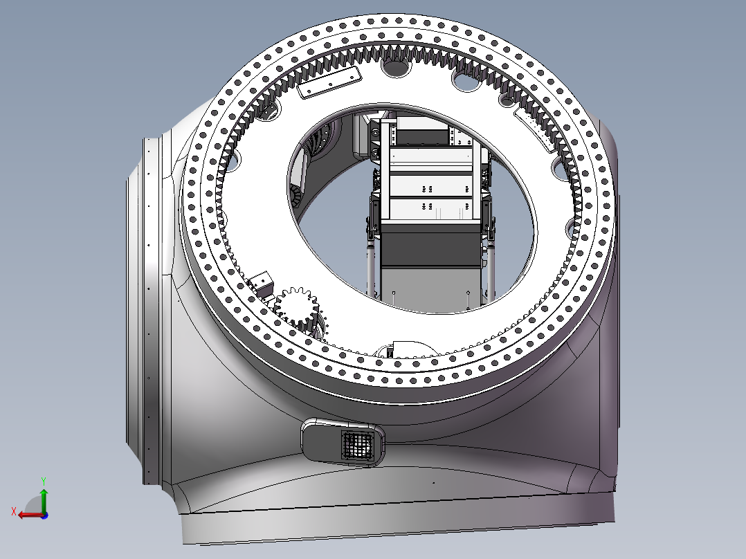 飞行器机舱后视图