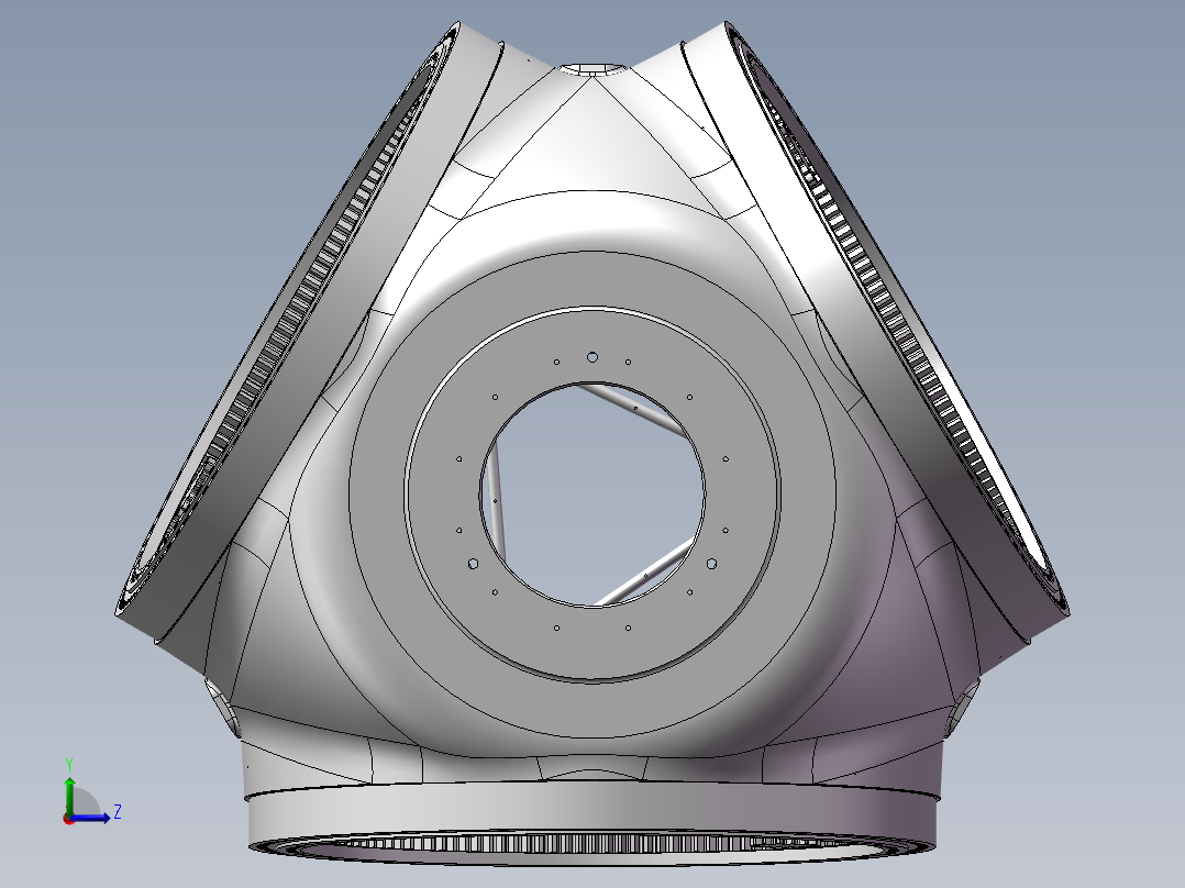 飞行器机舱左视图