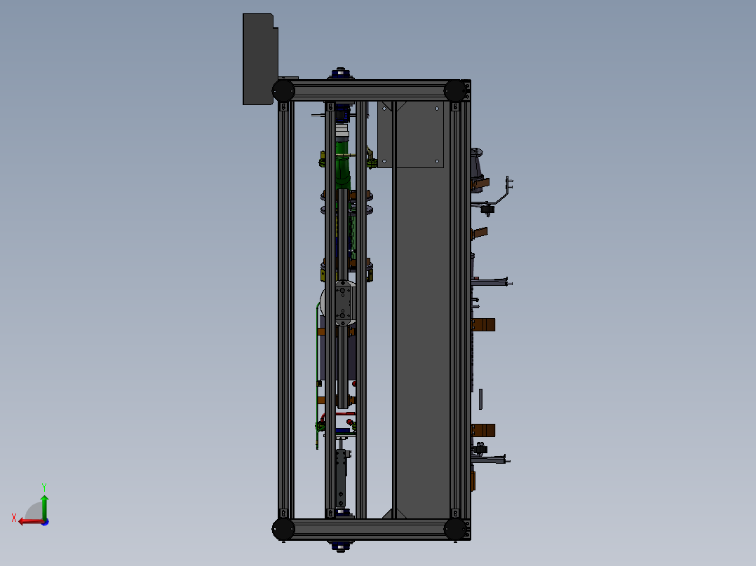 手操作贴膜设备后视图