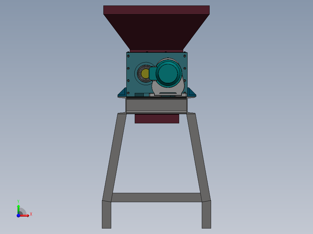 厨房垃圾粉碎机SW三维图363205==26前视图