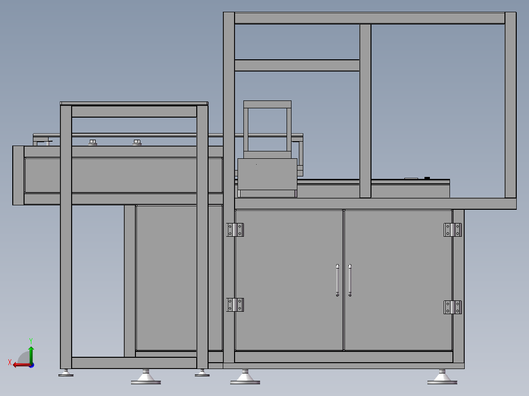 线路板伺服冲孔机后视图