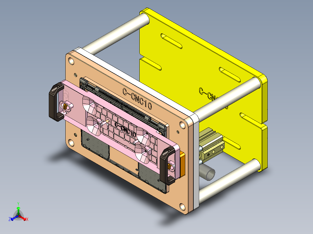 电脑外壳铣阳极挂点治具
