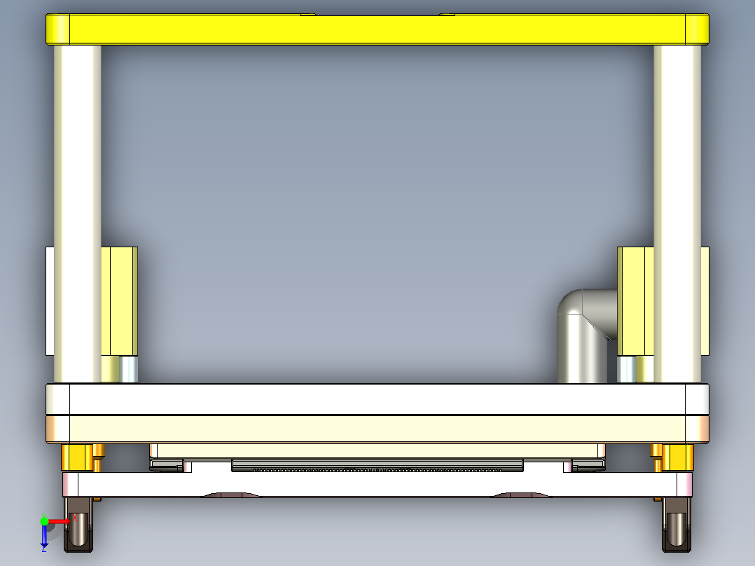 电脑外壳铣阳极挂点治具俯视图
