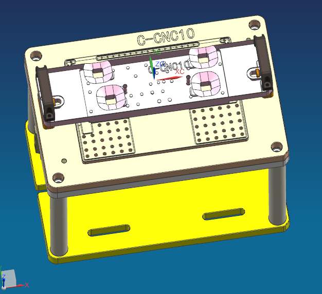 电脑外壳铣阳极挂点治具