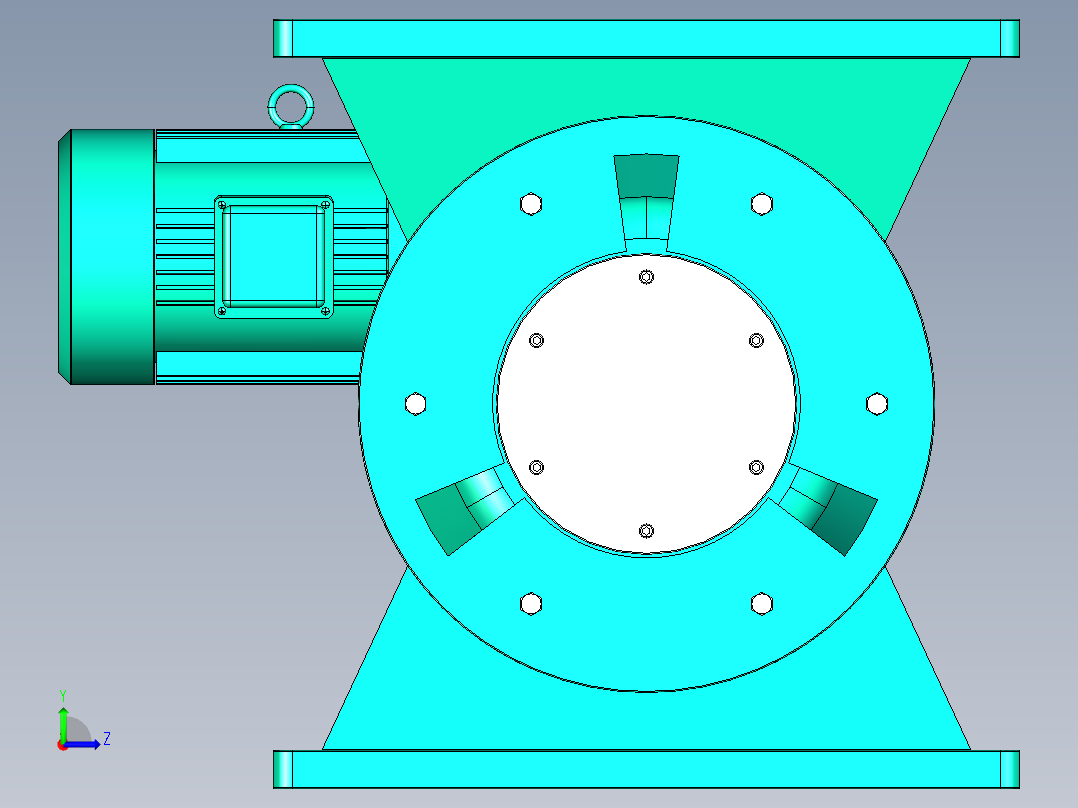 卸料器 YJD-HW系列 14款左视图