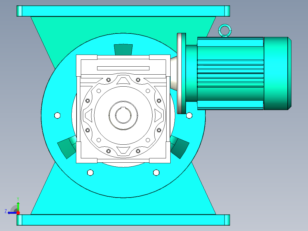 卸料器 YJD-HW系列 14款右视图