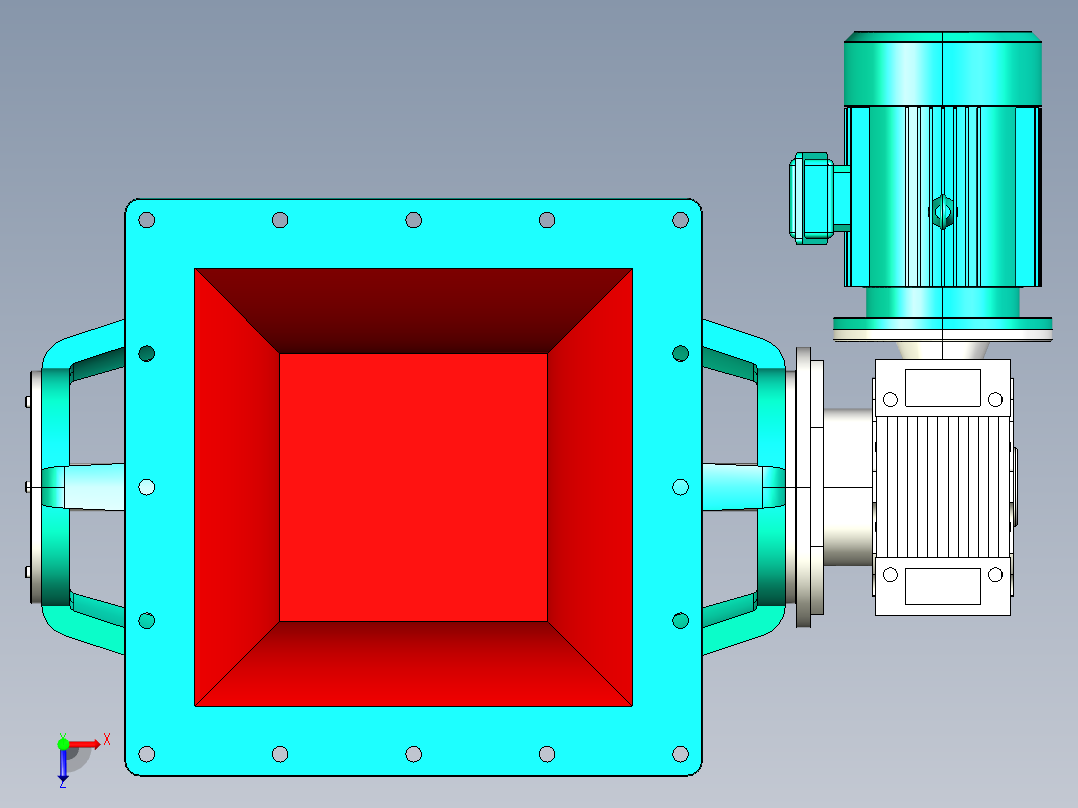 卸料器 YJD-HW系列 14款俯视图