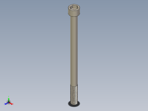 Screw_DIN_912_M10x150_A2.STEP公制内六角螺钉