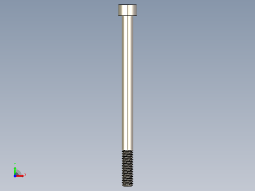 Screw_DIN_912_M10x150_A2.STEP公制内六角螺钉前视缩略图