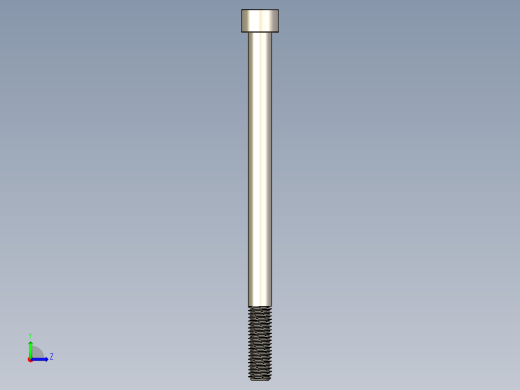 Screw_DIN_912_M10x150_A2.STEP公制内六角螺钉左视缩略图
