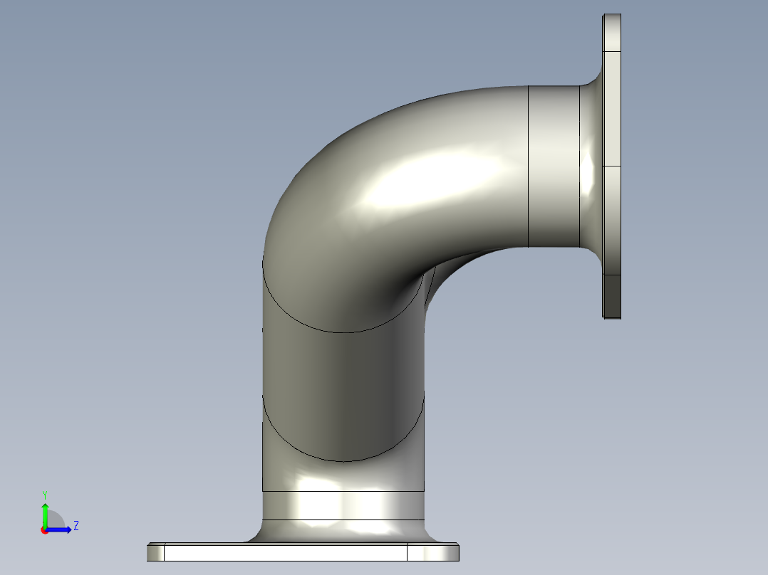 排气歧管左视图