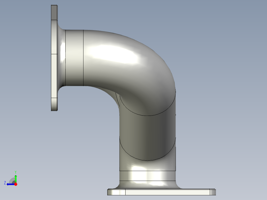 排气歧管右视图