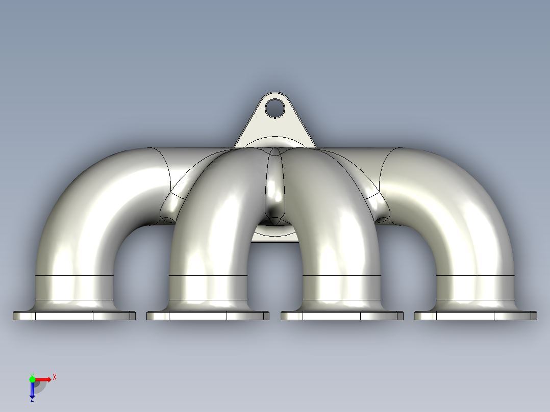 排气歧管俯视图