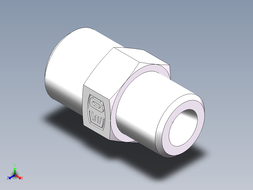 直通变径-GR、1D-14-16正等轴测图