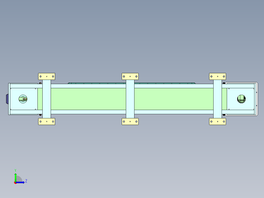 头尾架变位机左视图