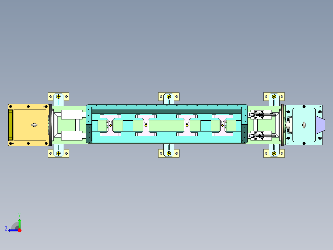 头尾架变位机右视图