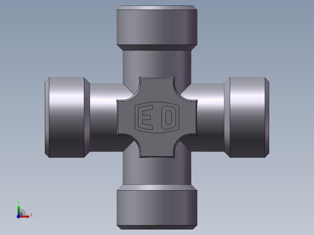XC+XD 四通接头、XD-18前视图