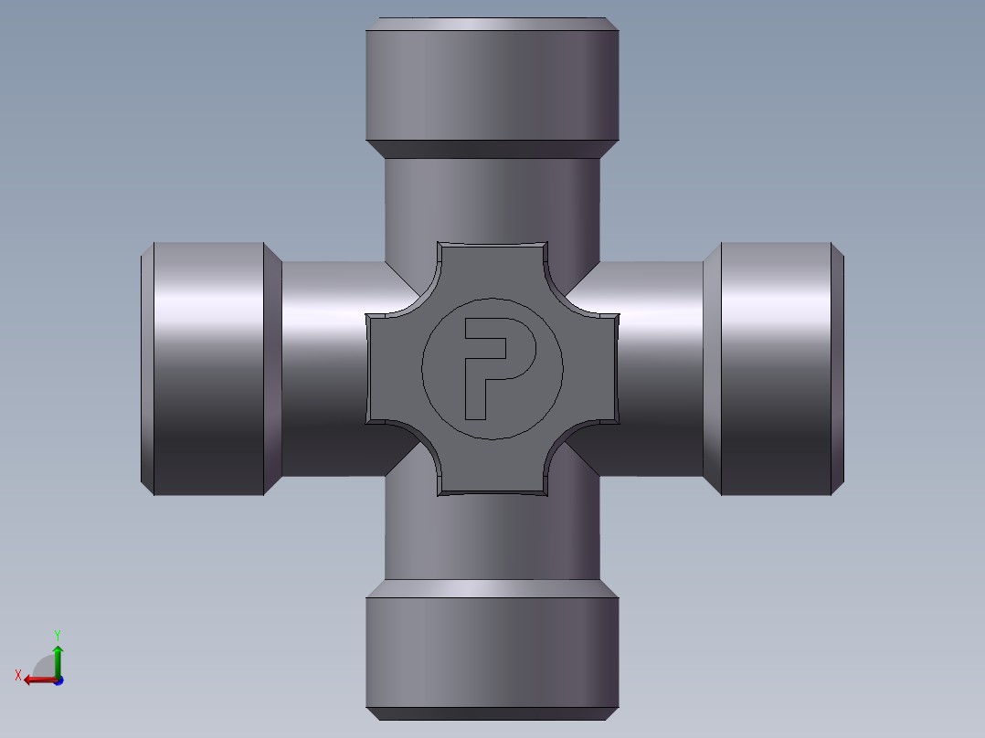 XC+XD 四通接头、XD-18后视图