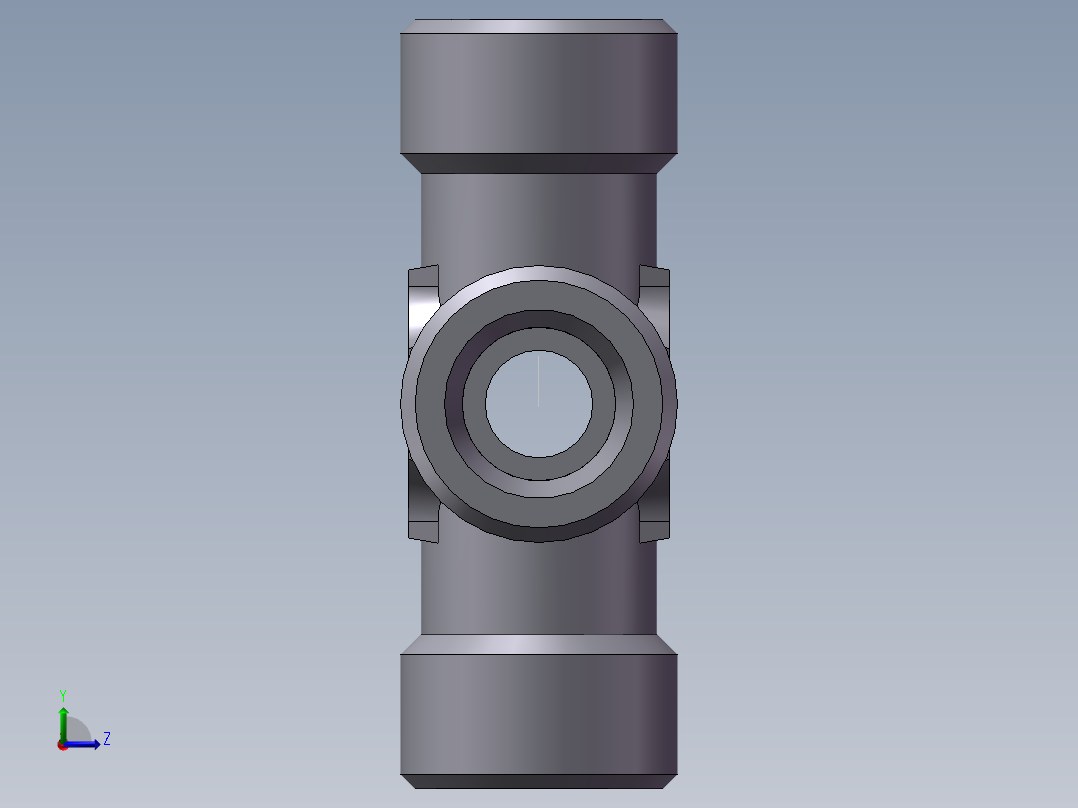 XC+XD 四通接头、XD-18左视图